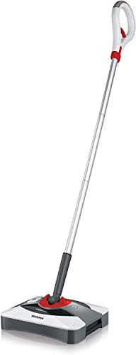 SEVERIN SQ 7200, Bürstkehrer, Lithium Sweeper, 1,5 kg, 360° Drehgelenk, 400 ml Kapazität, weiß/silber/rot