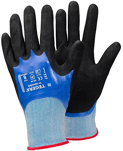 Ejendals Synthetikhandschuh Tegera 737, Größe 9, 1 Stück, schwarz/blau, 737-9