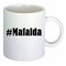taza para café #Mafalda Hashtag Raute Cerámica Altura 9.5 cm diámetro de 8 cm de Blanco