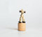 Rudolphs Schatzkiste Holzspielzeug Wackelfigur Kuh Höhe=7cm NEU Spielzeug Wackeln Wackeltier Wackelspielzeug Figur Holzspielzeug Holztier Tier Drücken Drückfigur Holz Holzfiguren Seiffen Erzgebirge