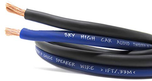 25' feet TRUE 8 Gauge AWG CCA Speaker Wire Car Home Audio