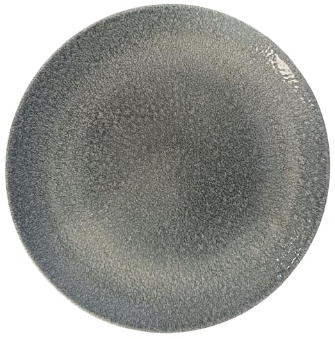 Churchill Studio Prints Raku Large Round Coupe Plate Topaz Blue 288mm