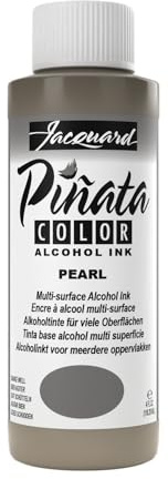 Jacquard Pinata Alcohol Ink - Pearl - Professional and Versatile Ink that Produces Color Saturated and Acid-Free Results - 4 Fluid Ounces - Made in The USA