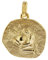 trendor Sternzeichen-Anhänger Wassermann 333 Gold 16 mm Anhänger Tierkreiszeichen für Damen, Herren und Kinder, Echtgold, 08725-02