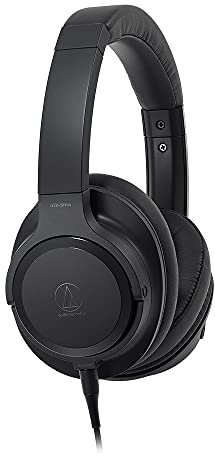 Audio-Technica ATH-SR50 Auriculares de Alta resolución - sobre la Oreja - Controladores True Motion de 45 mm - Almohadillas de Espuma viscoelástica - Diseño portátil Ligero - Incluye Bolsa Protectora