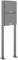 AL Briefkastensysteme 2er Standbriefkasten in Aluminiumgrau RAL 9007 als 2 Fach Briefkastenanlage DIN A4 in Postkasten Doppel-Briefkasten Design modern