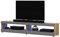 Selsey Viansola - TV-Lowboard hängend/stehend in Eiche Matt/Grau Hochglanz mit LED, 140 cm