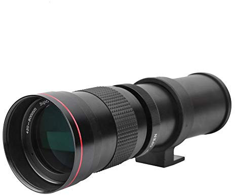 420-800mm F/8.3-16 Manual Focus Telephoto T2 Zoom Lens Teleconverter Lens Support T2 Mount Adapter for for for for Pentax DSLR Camera