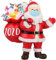 BesDirect 2020 Weihnachtsbaumschmuck - Harz-Weihnachtsmann mit Gesichtsschutz für Weihnachtsbaumschmuck - Weihnachtsmann-Weihnachtsanhänger-Geschenke
