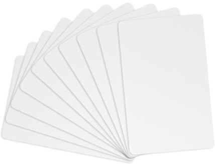 Whadda RFID-Karte, Set, 10 Stück, weiß, wiederbeschreibbar, für Zugangskontrolle