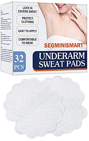SEGMINISMART Achselschweißpads, Achselschweißpads, Einweg-Achselpads, Antitranspirant-Pads, absorbierende Anti-Schweiß-Geruchsfolie, hergestellt aus saugfähigem Vliesstoff