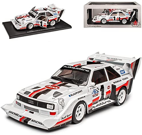 NEW A*U*D*I Sport Quattro S1 Sieger Pikes Peak Röhrl 1987 1/18 CMR Modell Auto