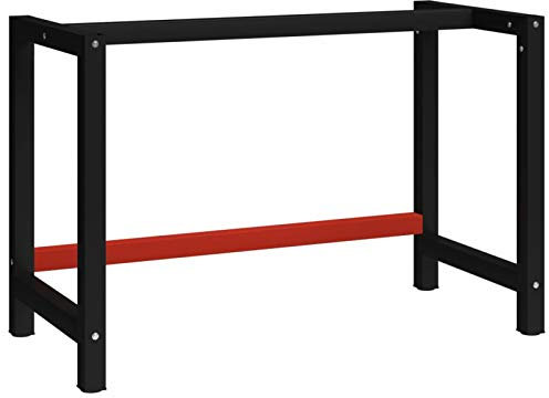 Festnight Werkbankgestell Metall Tischgestell Werkstatt Arbeitstisch Werkbank Gestell Packtisch Metallgestell Tisch