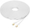 Fumitt Cable Ethernet Cat 8 de alta velocidad, plano, Gigabit RJ45, 40 Gbps, 2000 MHz, para conmutador, router, módem, ordenador portátil, PC (blanco)