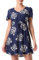VERO MODA Vmeasy SS Short Dress R1 WVN GA Robe d'été, Bleu, L Femme