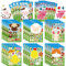 24 PCS Farm Animals Make a Face DIY Stickers - Kids' Party Bag Fillings & Birthday Decorations