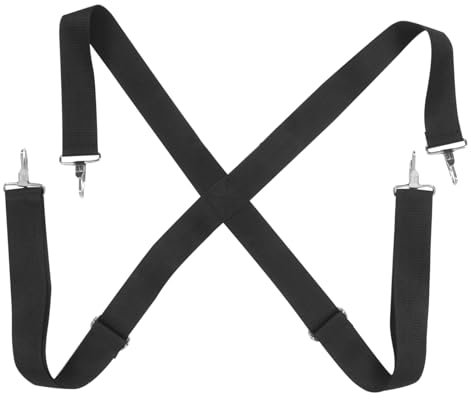OFFSCH Verstellbarer Breiter Schwarzer Doppel-schultergurt Für Marsch-snare Drum Langlebiger Trommel-tragegurt Mit Robustem Material Für Militärtrommeln Und Kleine Bis Große Marschtrommel
