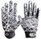 FINGER TEN American Football Receiver Handschuhe für Youth Jungen Mädchen, Torwarthandschuhe rutschfest Impact Palm Protection Outdoor Sport, Wasserdicht Gloves Fit Kinder (Kohlenstoff, L)
