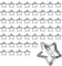 Stern Haarspangen Silber 50 Stk Star Hair Clips Haarspange Sterne Haarklammern Metall Haarclips Haarschmuck für Mädchen Damen