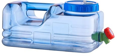 Besreey 10L Reservoir Eau Camping Car - Portable Bidon D'eau Avec Robinet, Jerrican Alimentaire Avec Poignée, Jerrican Eau RéServoir De Stockage D'eau Stockage De Seaux De Bidon Pour Voyage, Camping
