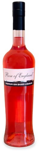 Rose of England Premium Gin Based Liqueur - Infused with English Roses and Strawberries Flavours - 16% ABV, 700ml - Made in Britain