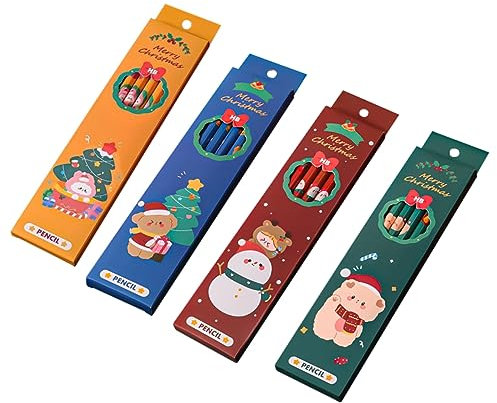 PLAFOPE 24stücke Teiliges Hb Mit Radiergummi Ergonomisch Für Junge Mädchen Handliche Holzstifte in Cartoon-design Für Schreiben Zeichnen Und Schulgebrauch Geschenkidee Für Schüler