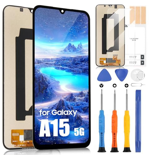 Pour Samsung Galaxy A15 4G / 5G LCD Écran pour Galaxy A15 4G / 5G SM-A155 SM-A156 Remplacement de l'écran tactile Assemblée avec réparation Kit, TFT, Noir