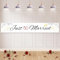 Koliphy Just Married Deko, Stoff Banner für Hochzeit Fest, Liebesgeständnis, Valentinstag, Heiratsantrag, Brautdusche & Junggesellinnenabschied Dekoration (180 x 30cm)