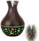 Changtai Aroma Diffuser Diffusoren 150ml mit mit Farben Licht LED Beleuchtung, Kleiner Aromatherapie Diffusor für Ätherische Öle, Holzmaserung Luftbefeuchter Duftlampe für Zuhause Büro (Ohne Duftöle)