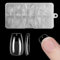 Short Square Nail Tips -ZAHRVIA Soft Gel Full Cover Nail Tips for Soak Off Nails Extensions kit - 192PCS False Nails Acrylic12 Sizes (Short Square)