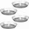 Sicignano | Set 4 Tortiera Conica Bassa in Alluminio 99,5%, Diametro 24 cm, Ideale per Torta, Pastiera, Crostata e Dolci al Forno, Riutilizzabile, Riciclabile