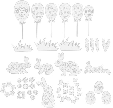 IMIKEYA 3stücke Osterhasen-fensteraufkleber Süße Kaninchen Und Ei-wandaufkleber Für Kinderzimmer Schlafzimmer Und Osterdekorationen Leicht Abzunehmen
