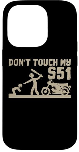 Dont Touch My Simson S51 Moped Hülle für iPhone 14 Pro