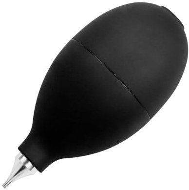 Bojueshaw Reusable Silicone Air Blower,Squeeze Ball Pump Duster,Portable Dust Removal Tool for Hearing Aid,Camera Lens,Watch,Keyboard(Black)