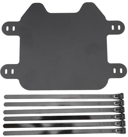 BONKZEBU Motorcycle Front Number Plate Matte Black License Plate, Easy to Install License Plate Replacement for SUR ‑ RON Light Bee Light S X, Universal Front Number Plate