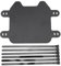 BONKZEBU Motorcycle Front Number Plate Matte Black License Plate, Easy to Install License Plate Replacement for SUR ‑ RON Light Bee Light S X, Universal Front Number Plate