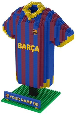FOCO Offizielles Lizenzprodukt Personalisiertes Fußball-3D-BRXLZ-Schreibtisch-Trikot (FC Barcelona (1228-teilig))