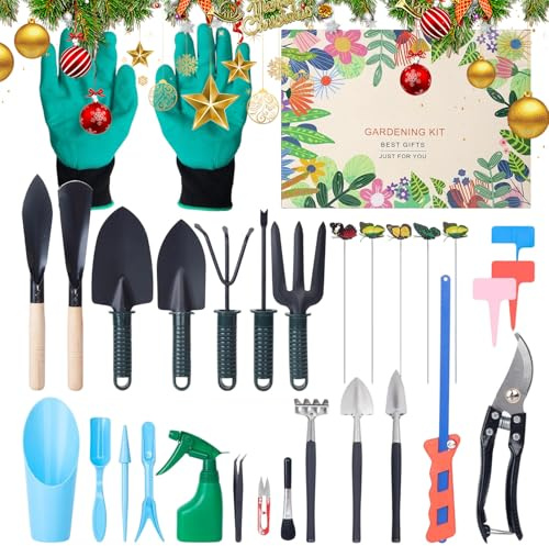 Weihnachts-Countdown-Kalender | 24-Tägiges Sammlerstück,Ergonomisches Set Für Gartenwerkzeuge | Für Frauen Und Männer Für Garten Und Gartenarbeit Für Outdoor Indoor Für Zuhause Rasen