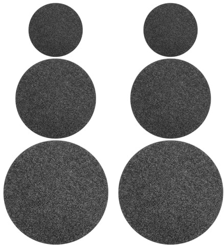 HOMSFOU Tapis de Plante en Tissu Non Tissé sous-Tasses Rondes Lot de 6 en Feutre Absorbant Diamètre 10-20 Cm pour Pots de Fleurs Adapté pour Intérieur et Bureau