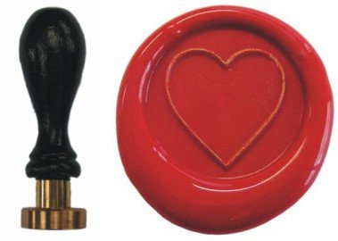 Siegel Stempel Petschaft Herz 24 mm