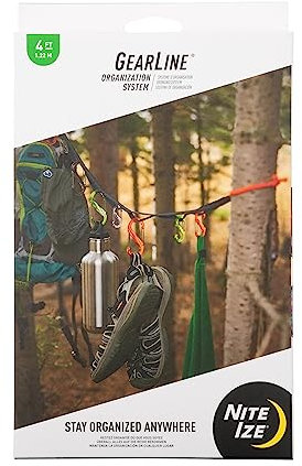 Nite Ize Unisex's Gear Line Organization System, Assorted, 4 ft