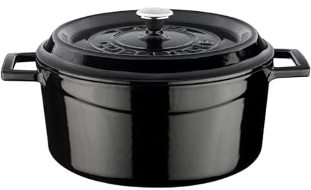 CASSEROLE ROND 240 MM 4.50 LTR LVYTC24K2BL BLACK/BLACK