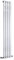 Milano Alpha Chrome Vertical Single Flat Panel Radiator - 1800mm x 300mm