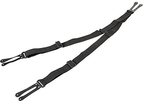 Base Hosenträger Bretelle Junior per Pantaloni da Hockey su Ghiaccio, Taglia Regolabile, Nero, Unica Unisex-Bambini