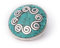 Noosa Chunk 053 Chakra turquoise-brass with turquoise