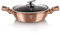 Berlinger Haus, Cocotte avec couvercle, 28 cm, Collection Rose Gold, revêtement en marbre antiadhésif à 3 couches, Convient à tous les types de cuisson, y compris les plaques de cuisson à induction