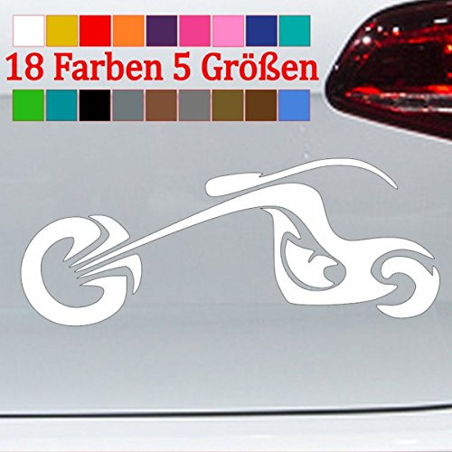 Chopper Silhouette Aufkleber Harley VW JDM Motorsport Sticker 18 Farben 5 Größen
