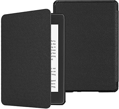FINTIE Étui pour 6 Kindle Paperwhite 10ème Génération 2018 (Numéro de modèle: PQ94WIF) - Coque Léger avec Auto Réveil/Veille (n'est Pas pour 6 Kindle 10e Gén 2019 J9G29R), Noir