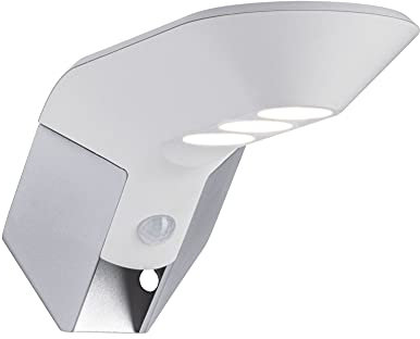 Paulmann 94251 Solar Wandleuchte Soley LED Außenleuchte incl. 1x1,22 Watt Weiß Kunststoff 3000 K Warmweiß, 1.22 W [Energieklasse A++]