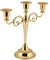 3 Arme Kerzenhalter Kandelaber Metall Europäischen Stil Hochzeit Home Decor 2 Farben für Zuhause Hochzeit Weihnachtsfeier Dekoration Kerzenhalter (Gold)